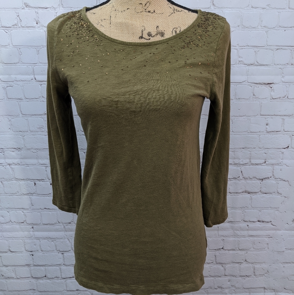 J. Crew Factory Sequins Top Small